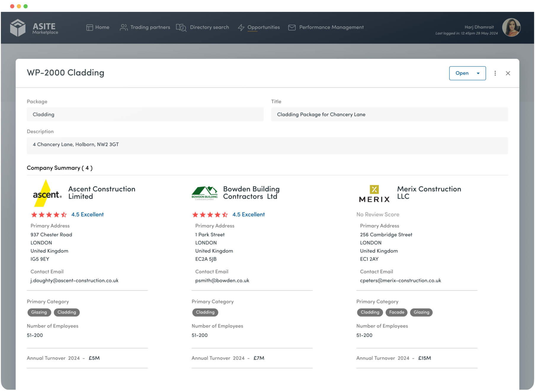 3. Bid List Comparison